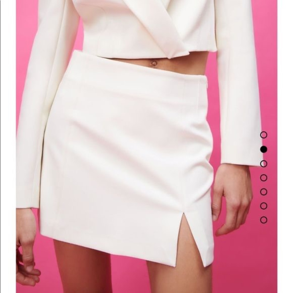 Zara White Skort L